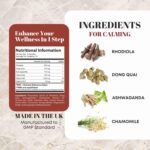 GinSen Strong Mood 150 Capsules, Natural Balance, Ovulation Support & Stress Management, Vegan Approved Supplement, Herbal Extract&Vitamins Made in UK - Image 4