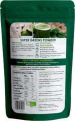 Organic Super Greens Powder 50 Servings | Boost Energy, Digestion & Immunity | Green Powder Superfood | Vegan, 100% Natural & Alkaline | No Gluten, No Artificial Ingredients - Image 4
