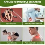 Pain Relief Patches UK 40PCS, JeckBin Wormwood Herbal Knee Pain Relief Patches for Chronic Pain, Deep Heat Patches for Muscle, Knee, Neck, Shoulder - Image 4