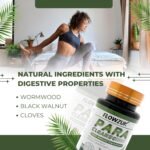 Organic Wormwood Clove and Black Walnut Gut Support Colon Detox for Humans Health Intestinal Strong Natural Cleanse by Flowzuk Capsules - Image 4