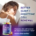 ZAPVITA Sleeping Aid for Adults – 70 Extra Strong Natural Sleep Gummies with L-Theanine & Magnesium – Herbal Sleep Gummies for Adult Restful Sleep & Relaxation – Night Time Support - Image 4