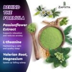 ZAPVITA Sleeping Aid for Adults – 70 Extra Strong Natural Sleep Gummies with L-Theanine & Magnesium – Herbal Sleep Gummies for Adult Restful Sleep & Relaxation – Night Time Support - Image 7