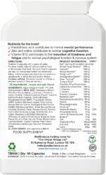 WellScience Brain Booster - Enhanced Cognitive Function & Mental Performance | with DHA, Ginkgo, Ashwagandha, Ginseng, Curcumin | Reduces Fatigue - Image 4