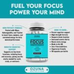 Focus Nootropic Supplement for Memory Brain Support – Natural Nootropic for Cognitive Support, Energy, Mental Clarity, and Concentration Boost – 60 Capsules - Image 5