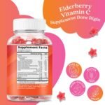 Belive Elderberry Immunity Support Gummies | Contains Vitamin A, C, D, Vitamins B Complex, Folate & Zinc | Formulated to Boost Immune System | Tasty Raspberry Flavour | Vegan Friendly - Image 3