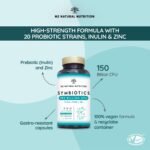 Probiotics 150 Billion CFU – 20 Multi Strains with Prebiotic, Inulin & Zinc – High Strength Vegan Supplement – Gastro Resistant Capsules – 76 Day Supply – N2 Natural Nutrition - Image 3