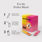 Neutonic Nootropic Focus Blend Powder | Peach Mango & Wild Berry 32 Sticks | Caffeine Free, Zero Sugar | Support Energy, Mental Performance, Cognitive Function | Support Focus, Brain Health - Image 4