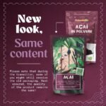 NaturalBio Organic Acai Berries Powder - Freeze-Dried - 50g. Brazilian Acai, Lyophilised, Raw. Extract from Açai Berry Pulp. Vegan & Vegetarian Friendly - Image 4