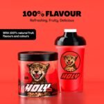 HOLY Energy Gaming Booster Flavour Powder | 50 portions with NewCaff & Green Tea Extract | Focus Booster - Focus Drink | Vegan with 100% natural fruit flavours (350 grams, Cherry Cheetah) - Image 4