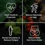 Reduce Varicose Veins & Boost Circulation with 60 Easy-to-Swallow Ayurvedic Tablets of Ashwagandha, Punarnava, Turmeric & Triphala | Reduce Leg, Ankle & Feet Swelling, Support Heart & Rectal Health - Image 5