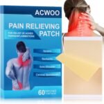 ACWOO Pain Relief Patches, 60PCS Back & Shoulder Pain Relief Patch, Arthritis Herbal Pain Relief Patch for Back Knee Neck Shoulder Muscle Soreness, Warming Meridians Plaster - Image 2