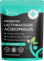 Acidophilus Lactobacillus Probiotic - 120 x 550 Million CFU Tablets - Supports Healthy Gut Microbiome & Digestion System - Reduce Bloating - Probiotic Supplements for Men & Women - Vegan and GMO Free - Image 2