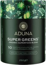 Aduna Organic Super Greens Blend | 100% Natural Superfood Powder for Immune Support & Energy | Stir-in Blend with 10+ Superfoods, Moringa & More | Vegan Powder for Smoothies, Shakes & Yoghurt | 250g - Image 2