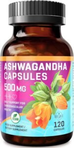 Ashwagandha - 500 mg Strength 120 Capsules - Dietary Health Supplement - for Men & Women - Helps Support Stress & Anxiety Relief, Restful Sleep & Focus - Ashwagandha Herb Root Extract - by NextGenU - Image 2