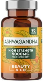 Ashwagandha 5000mg 90 Tablets, Super High Strength Ashwagandha- 3 Months Supply from Beauty & Co, Pure Ashwagandha, Vegan, Made in The UK. - Image 2