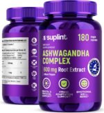 Ashwagandha Capsules – 600mg Root Extract with 5% Withanolides – High Strength – 180 Vegan Capsules – Lab-Tested, GMP Certified, 3-Month Supply (1 Pack) - Image 2