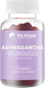 Ashwagandha Gummies 3000mg High Strength, by Yin & Yang Superfoods with Vitamin B6 - Vegan, Sugar-Free - Supports Stress Relief, Hormonal Balance, Immune Health, and Sleep Quality - 60 Gummies - Image 2