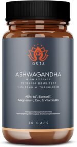 Ashwagandha KSM-66 + Sensoril (15-20% Withanolides) Cortisol Reducing Supplements for Deep Sleep, Wellness, Energy, Concentration, Stress Relief | Ashwagandha High Strength | 2 Months Supply - Image 2
