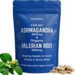 Ashwagandha KSM-66 & Valerian Root for Stress, Tension, Anxiety, and Enhanced Mood. Calming Sleeping Tablets for Adults. - Image 2