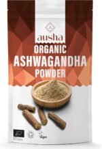 Ausha Organic Ashwagandha Powder 100g High Strength - UK Certified Organic by Soil Association - Stress & Anxiety Relief, Energy, Sleep Aid - Whole Ashwagandha Root Used - Image 2