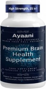 Ayaani Brain Booster Nootropic Supplement with Alpha GPC, L-Carnitine & L-Tyrosine – Advanced Brain Supplement for Focus, Memory & Mental Clarity – Cognitive & Energy Support | 60 Vegan Capsules - Image 2