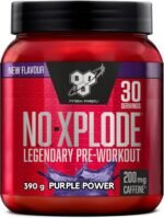 BSN Nutrition N.O.-Xplode Pre Workout Powder Food Supplement, Energy and Focus support with Caffeine, Amino Acids, Vitamin C and Zinc, Purple Power Flavour, 30 Servings, 390g (Packing May Vary) - Image 2