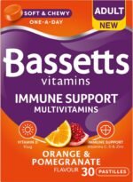 Bassetts Vitamins Adult Orange & Pomegranate Flavour Immune Support Multivitamins 30 Gummy Pastilles - Image 2
