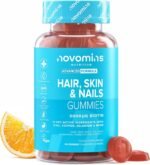 Beauty Gummies with Vitamin A, C, E & Zinc - Hair Skin and Nails Vitamins - Biotin Hair Growth Vitamins for Hair Care - Biotin Gummies for Hair Growth - 60 Gummies - Novomins - Image 2
