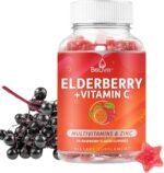 Belive Elderberry Immunity Support Gummies | Contains Vitamin A, C, D, Vitamins B Complex, Folate & Zinc | Formulated to Boost Immune System | Tasty Raspberry Flavour | Vegan Friendly - Image 2
