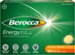 Berocca Energy Effervescent Tablets including B vitamins, Magnesium & Zinc - Vitamin C - Support energy release & immune system* - 60 Tablets - Orange Flavour - Image 2