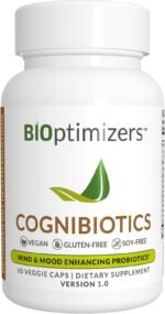 BiOptimizers Cognibiotics Probiotic Brain Supplement | Helps Support Mood, Better Focus, Memory, Mental Clarity | 60 Capsules - Image 2