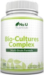 Bio-Cultures Complex - 180 High Strength Capsules - Lactobacillus Acidophilus, Rhamnosus & Bifidobacterium - 6 Month Supply - Gentle Vegetarian Multi-Strain Formula for Men & Women - Nu U Nutrition - Image 2