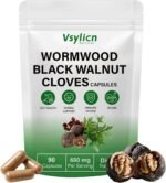 Black Walnut Wormwood Capsules, Anti Parasite - Black Walnut Wormwood and Clove Capsules, Herbal Supplement for Gut Detox Cleanse and Digestive Well-Being - High Strength - 90 Capsules - Image 2