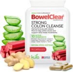 BowelClear Strong Colon Cleanse Detox - Natural Laxatives for Constipation Relief Tablets - Herbal Bowel Cleanse and Stool Softener with Aloe Vera + Fibre for Daily Bowel Support - 90 Vegan Capsules - Image 2