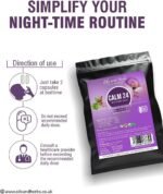 Calm 24 - Pure Valerian, Ashwagandha & Brahmi Blend 6400mg -High Strength- Made in The UK by PhD Scientists for Enhanced Sleep & Mental Clarity-No Fillers or Binders-Vegan and Gluten Free - Image 2