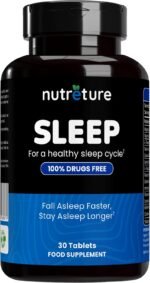 Calming Natural Sleep Supplement Without Melatonin – L-Theanine & Magnesium Sleep Aid Without Melatonin – Non-GMO Magnesium Supplement Melatonin-Free Sleep Aid for Adults by Nutreture, 30 Ct. - Image 2
