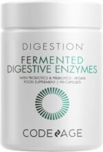 Codeage Fermented Digestive Enzymes Supplement - Probiotics, Prebiotics, Vitamins - Stomach & Food Enzyme - Amylase, Lipase, Lactase - Plant Based, Vegan, Non-GMO - 3 Months Supply - 90 Capsules - Image 2