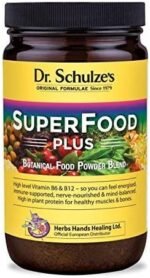 Dr. Schulze's Original Superfood Plus 400g - Vegan, Green, Phytonutritional Smoothy Powder - High Levels of B6, B12 and Protein - Image 2