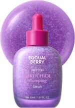 EQQUALBERRY Bakuchiol Plumping Serum - Pore and Wrinkle Minimiser | Retinol Alternative for Sensitive Skin | Improves Strength and Elasticity with Ceramide, 30 ml - Image 2