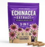 Echinacea Capsules High Strength - 5000mg Echinacea with Dandelion & Honeysuckle - Food Supplement - Vegan - one a Day - 90 Capsules per Pack (1 Single Pack) - Image 2