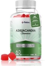 Flebo Ashwagandha High Strength Gummies, Vegan & Gluten-Free I Stress & Anxiety Relief for Adults, Ashwagandha Gummies Supplement for Relaxation and Wellness 60 Two - A - Day I Apple Flavor - Image 2