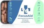 Focus Aid’s Nootropic Brain Supplement – Natural Supplement Reduce Brain Fog, Improve Focus, Memory, Energy & Concentration with Lions Mane & Ashwagandha, 60 Capsules - Image 2