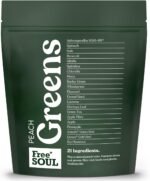 Free Soul Greens | 21 Advanced Greens, Superfoods, and Adaptogens Including KSM-66 Ashwagandha, Vegan & Gluten-Free, Advanced Natural Formula | UK Made | 30 Servings | Peach Flavour - Image 2
