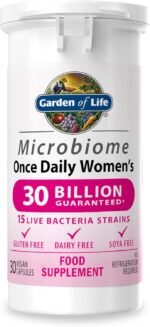Garden of Life Microbiome Probiotics Once Daily Women's Supplements | 30 Capsules Made in Italy | 30 Billion CFU 15 Strains | Gluten, Dairy & SOYA Free - Vegan - Image 2