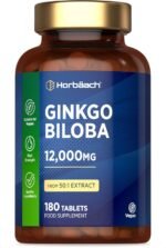 Ginkgo Biloba 12,000mg | 180 Vegan Tablets | High Strength Standardised 50:1 Extract | by Horbaach - Image 2