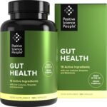 Gut Health Capsules with Probiotics, Prebiotics, Digestive Enzymes, Lactobacillus & Soothing Herbs - Vegan Gut Cleanse, Repair & Detox Supplement for Digestion - 120 Capsules, 30 Day Supply - Image 2