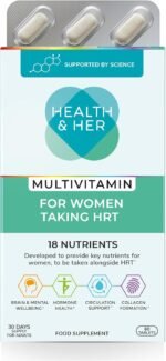 Health & Her Multivitamin for Women Taking Hormone Replacement Therapy (HRT) - Supplements for Women - Nutrition and Wellbeing Support - 1 Month Supply, 60 Tablets - Vegan & Gluten Free - Image 2