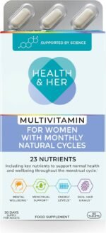 Health & Her Multivitamin for Women with Monthly Natural Cycles - Supplements for Women - Nutrition and Wellbeing Support for Menstrual Cycle - 1 Month Supply, 60 Tablets - Vegan & Gluten Free - Image 2