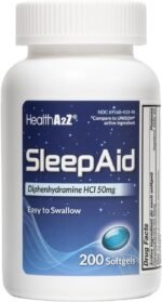 HealthA2Z® Sleep Aid | Diphenhydramine 50mg | 200 Softgels | Supports Deeper | Restful Sleeping - Image 2