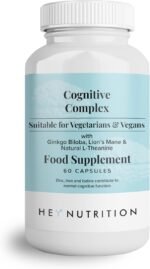 Hey Nutrition Cognitive Complex Supplement - Ginkgo Biloba, Lion’s Mane & Natural L-Theanine - Supports Mental Performance, Memory, and Psychological Function - UK Manufactured - 60 Vegan Capsules - Image 2